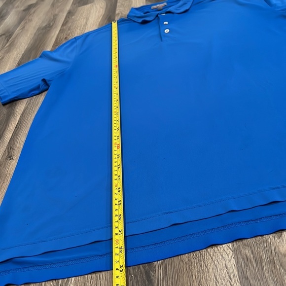 Peter Millar Summer Comfort Men’s XL Blue Short Sleeve Golf Polo Shirt‎ - Picture 7 of 9